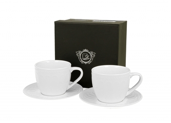 Porcelánový hrnek espresso s podšálky Twilight 115 ml, 2 ks v dárkové krabičce