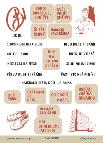Be Nice samolepky Baťa SOBĚ