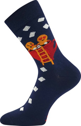 Lonka® ponožky Damer perníčky 35-38 (23-25) 3 páry