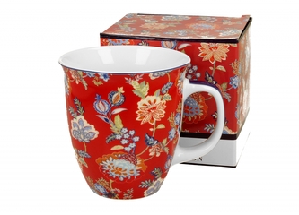 Porcelánový hrnek Sahat Red 650 ml v dárkové krabičce