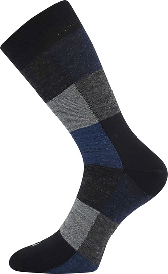 Lonka® ponožky Wocube černá/šedá 39-42 (26-28) 3 páry