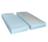 Elastické rychloupínací prostěradlo - světle modrá - 90x200x20cm