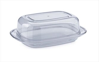 máslenka transparentní, čirá, plast