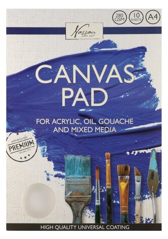 Blok malířských pláten Nassau A4 - 10 ks, 280 gsm