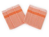 Bade Home Utěrka PAR oranžovobílá  kostka 45x65 cm  balení 3 ks