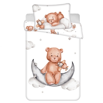 Jerry Fabrics Povlečení do postýlky Medvídek plane baby 100x135, 40x60 cm