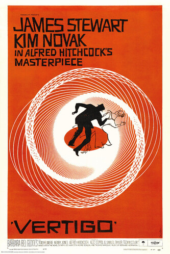 Plakát, Obraz - Vertigo - Alfred Hitchcock, 61 × 91.5 cm