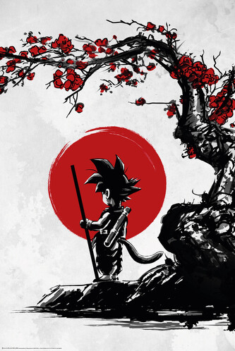 Plakát, Obraz - Saiyan under the sun, 61 × 91.5 cm