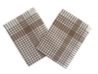 Bade Home Utěrka PAR hnědobílá kostka 45x65 cm balení 3 ks