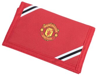 Otevírací peněženka FC Manchester United: Klubový znak a pruhy (12 x 8 cm)
