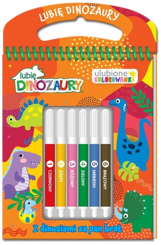 Lubię Dinozaury Ulubione kolorowanki 2 Z dinusiami za pan brat