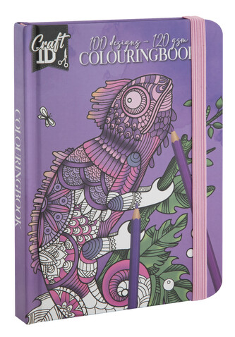 Knížka omalovánek, 100 listů, 120 gsm fialové