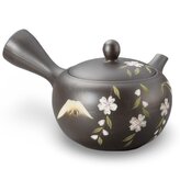 Japonská keramická Kyusu konvice černá 330 ml