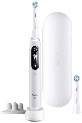 Oral-B iO Series 6s elektrický zubní kartáček, časovač, tlakový senzor, 5 programů, aplikace Oral-B, bílá Oral-B iO Series 6s elektrický zubní kartáček, časovač, tlakový senzor, 5 programů, aplikace Oral-B, bílá