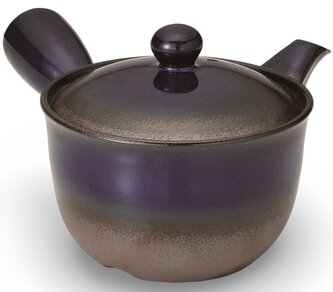 Japonská keramická Kyusu konvice šedomodrá 350 ml Japonská keramická Kyusu konvice šedomodrá 350 ml