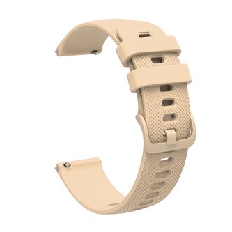 Pasek silikonowy do Huawei Watch GT2 / GT3 42mm - beżowy