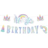 Girlanda papírová Unicorn 250cm - Party Pal