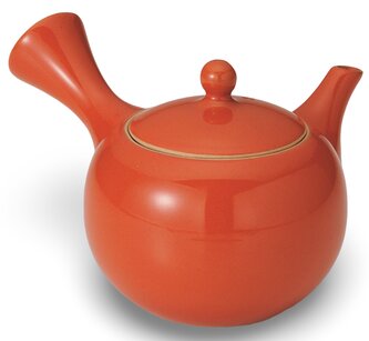 Keramická Kyusu konvice oranžová 380 ml