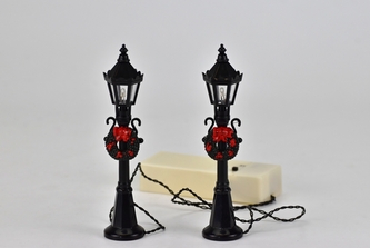 Dekorativní LED lampy černé 12 cm