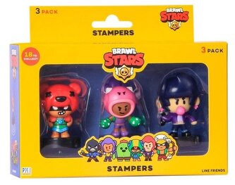 Figurky Brawl Stars s razítky 3ks (náhodné)
