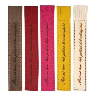 Kožená záložka Strč si mě tam kde začíná dobrodružství