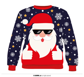 Vánoční dámský svetr se Santou S 36/38