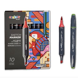 CARIOCA Plus Sketch fixy sada 10 kusů