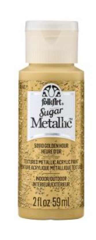FolkArt Sugar Metallic Textured Acrylic Pain Sugger: GOLDEN HOUR