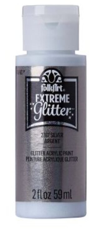 FolkArt Extreme Glitter 58 ml Barva: Silver