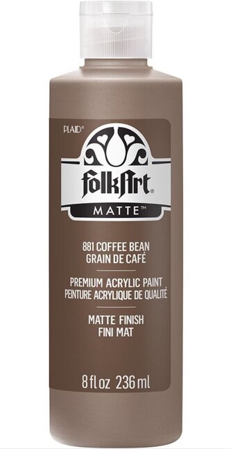 FolkArt Acrylic Paint - Akrylová barva s matným povrchem 236 ml Acrylic: COFFEE BEAN