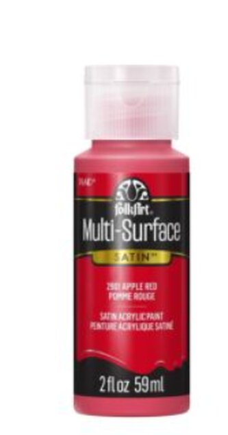 FolkArt Multi-Surface Acrylic Paint - 59 ml různé barvy Multi surface: APPLE RED