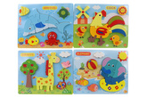 Dřevěné puzzle zvířátka