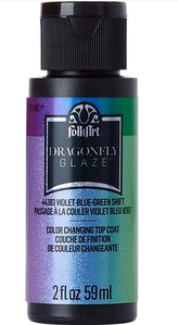 FolkArt Dragonfly Glaze - 58 ml různé barvy Dragonfly: VIOLET-BLUE-GREEN SHIFT