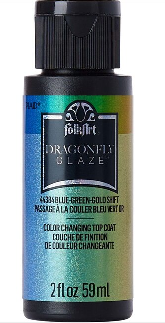 FolkArt Dragonfly Glaze - 58 ml různé barvy Dragonfly: BLUE-GREEN-GOLD SHIFT