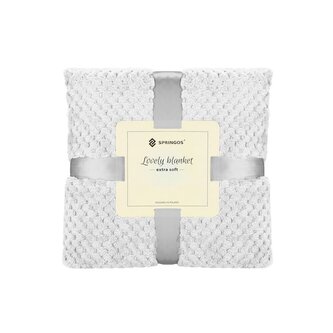 Deka 150x200 cm Springos Vespa světle šedá