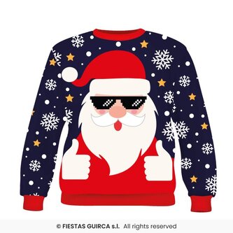 Vánoční dětský svetr se Santou 5-6 let