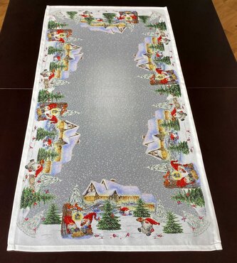 Vánoční ubrus - běhoun na stůl VÁNOČNÍ SKŘÍTKOVÉ VII. 40x85 cm Mybesthome