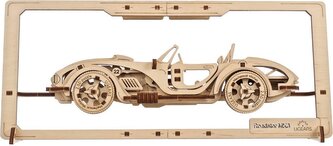 UGEARS 3D puzzle Roadster MK3 2,5D 62 dílků