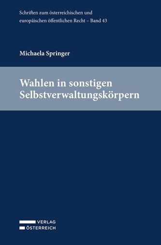 Wahlen in sonstigen Selbstverwaltungskörpern