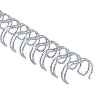 Drátěné hřbety 3/8" - 9,5 mm, 3:1, stříbrné, 100ks