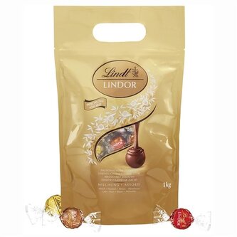 Čokoládové pralinky Lindor - zlatý mix, 1000 g