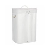 Koš na prádlo 72l SPRINGOS BAMBOO bílý