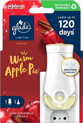 Glade Electric Warm Apple Pie elektrický osvěžovač vzduchu s náplní 20 ml