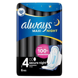 Always Maxi Secure Night vložky 6 ks