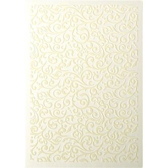 Ozdobný papír A4 Ornament - 220 g, sl.kost,5 listů