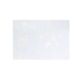 Ozdobné obálky Mramor - C5, 120 g, bílé/zlaté,10ks