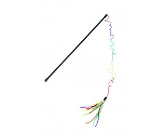 Beeztees škádlítko pro kočky, duhové třásně 70 cm