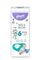 Happy Soft&Delicate 6 dětské pleny 15+kg 48ks