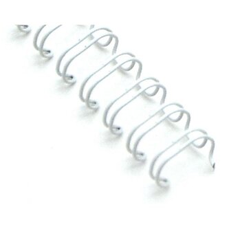 Drátěné hřbety 3/8" - 9,5 mm, 3:1, bílé, 100 ks