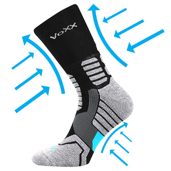 VoXX® ponožky Ronin černá 39-42 (26-28) 1 pár